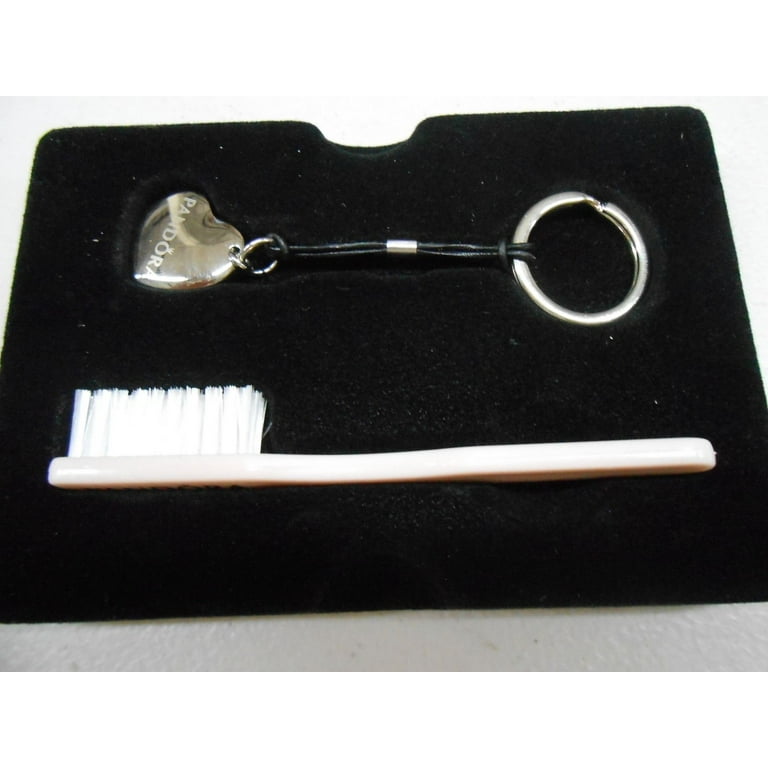 Pandora Jewelry Collectors Cleaning Kit Gift Set Heart Key Chain Brush &  Pouch