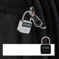 thumbnail image 4 of Metal Timer Lock LCD Time 99 Hours Max Timing USB Timer Padlock - KM Black, 4 of 5