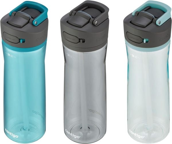 Contigo 24 oz. Ashland 2.0 Water Bottle 3-Pack - Juniper/Sake/Bubble Tea