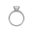 thumbnail image 2 of Diamond-Capitals Natural 2.30 Carat Shiny Princess Shape Diamond (F-G/VS1) Solitiare Wedding Ring For her Solid 950 Platinum Size 4, 2 of 6