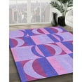 thumbnail image 2 of Ahgly Company Indoor Square Patterned Bright Lilac Purple Area Rugs, 4' Square, 2 of 6