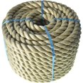 thumbnail image 2 of PET-U 100ft Natural Manila Rope 3 Strand Dock Cordage Farm Fitness Nautical Crafts, 2 of 6