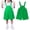 Green, variant on EnJoCho Kids Shortall Overalls for Girls Boys Adjustable Strap Bib Overalls Teen Sleeveless Baggy Wide Leg Summer Jumpsuits Toddler Girl Short Bi𝖻s 2-15 Years