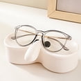thumbnail image 1 of Organizador de gafas | Expositor para gafas de sol | Caja de almacenamiento de escritorio de doble capa | Soporte para artículos pequeños | Estructura particionada | Material plástico |, 1 of 6