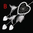 Catcher Circular White Feathers Wall Hanging Decoration Decor Craft