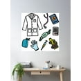 thumbnail image 2 of Doctor Life Poster Wall Art, Modern Wall Decor, 30x30 UNFRAMED, 2 of 3