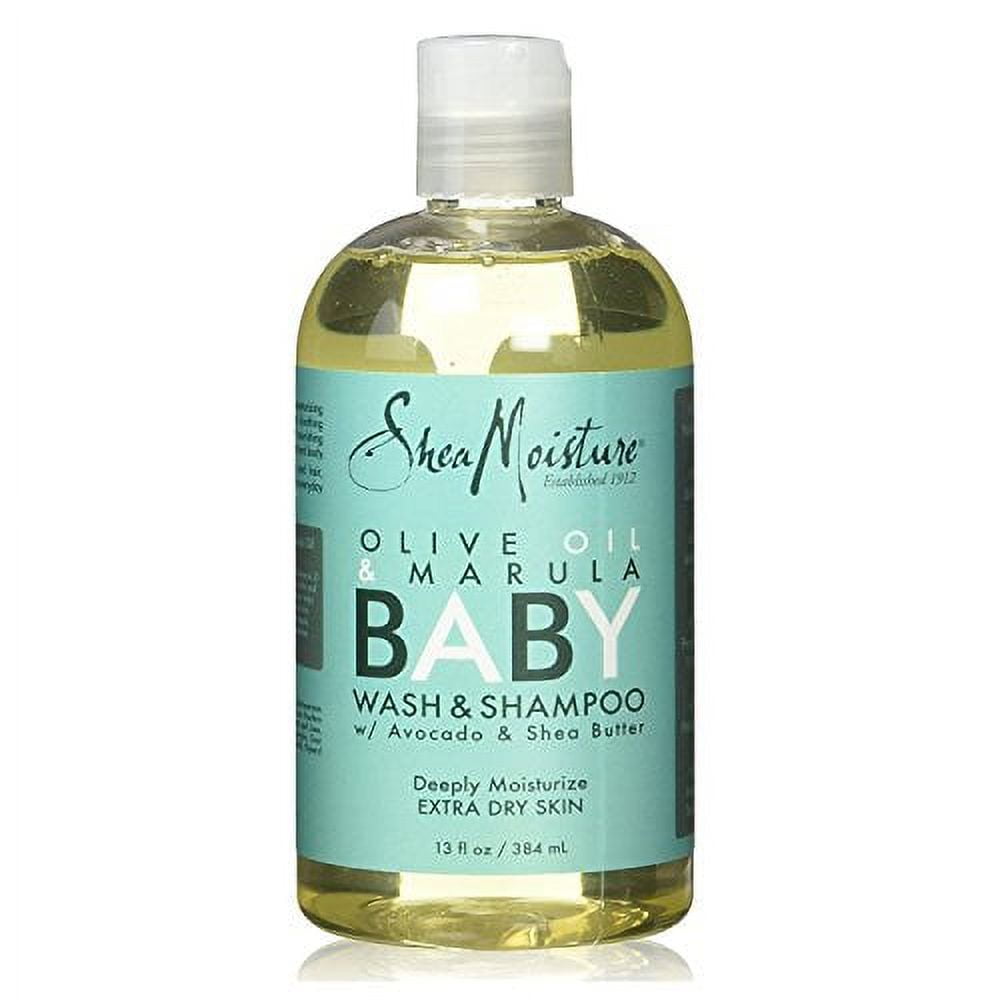 SheaMoisture Olive Oil Marula Baby Wash Shampoo For Extra Dry Skin 13 fl oz 384 ml