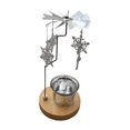 thumbnail image 1 of Candelero giratorio, portavelas decorativo de metal para té, portavelas para año Nuevo, decoraciones de escritorio, vacaciones, Hotel Argén perfecl Portavelas giratorio, 1 of 8