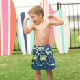 thumbnail image 4 of FORMRS Boys Swim Trunks Quick Dry Mesh Liner Boardshorts Sizes XS-XL, Sharks Pattern, 4 of 7
