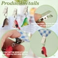 thumbnail image 4 of 1 set Bird Resin Tablecloth Weights Table Cloth Pendants with Iron Clip Mixed color 57mm 8pcs/set, 4 of 9