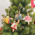 thumbnail image 4 of Wosthever Colgante de Navidad Metal de hierro decorativo DIY escaparate de ventana decoración colgante de Navidad ambientes festivos decoración de Año Kits de decoración para fiestas Blanco Wosthever HA067629-02, 4 of 6