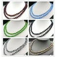 thumbnail image 3 of K-KED Long 38'' 5x8mm Faceted AB Multicolor Crystal Gemstone Rondelle Beads Necklace-Yellow, 3 of 9