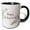 Black/White, variant on 3drose, Simple Design About Retirement Greetings, 11oz Two-tone Red Mug