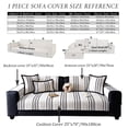 thumbnail image 2 of LKJYER Luxury Sectional Couch Cushion Cover for Furniture Protect,Washable Sofa Cover for Sofa,Striped Chenille Non-Slip Sofa Slipcover,Couch Protector for Dog, 2 of 7