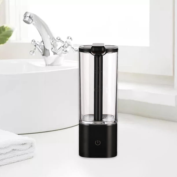 Dispensador, dispensador de jabón en espuma, dispensador automático de jabón líquido sin contacto, para cocina, baño, hogar, escuela, oficina Negro BLESIY Dispensador Automático de Jabón