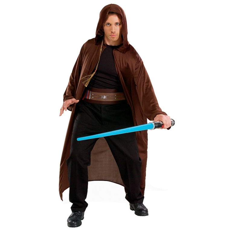 Adult Jedi Kit Star Wars Cloak Belt Lightsaber Braid Adult Jedi Kit Star Wars Cloak Belt Lightsaber Braid