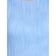 thumbnail image 5 of Vestido sin mangas de cuello barco texturizado Inspire Chic para mujer, vestido de oficina casual, talla M, azul claro, 5 of 6