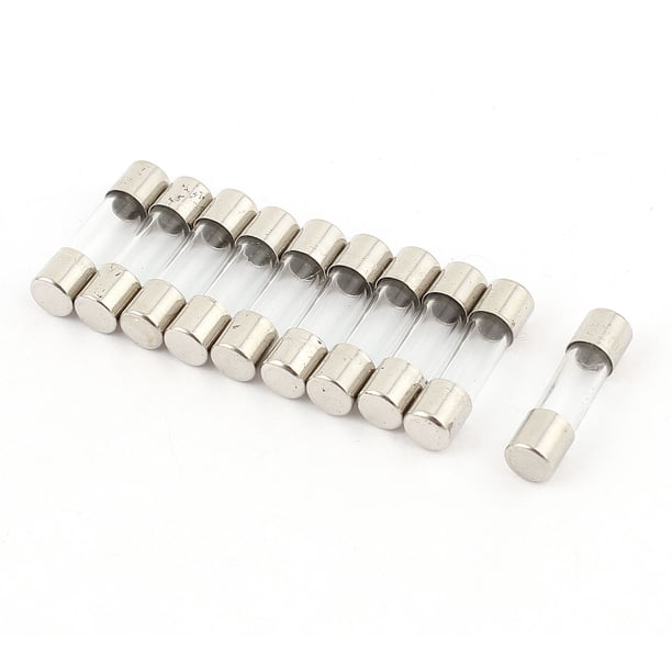 10 Piezas Fusible de Vidrio Rápido 5x20mm 250V 63mA 0.063A