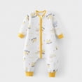 thumbnail image 2 of CAUYDY Baby Coming Home Outfit Boys Bodysuit Long Sleeve Romper 3 6 9 12 18 24 Months Newborn Fall Winter Pajamas Preemie Infant Boy Sleepers Yellow for Sizes 5-6 Years, 2 of 4