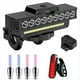 thumbnail image 1 of Juego de Luces Delanteras, Traseras y de Gas para Bicicleta, 9 LED, Recargables, con Bocina, Linterna y Accesorios para Bicicleta., 1 of 10