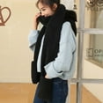 thumbnail image 4 of Uooqdmx Hat and Scarf Set Hat Scarf Skull Cap Winter Scarf for Women Beanie and Scarf Set Winter Accessories for Women Knit Hat Black One Size, 4 of 8