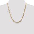 thumbnail image 2 of 14k Yellow Gold 22 Inch 5.25mm Concave Anchor Chain Necklace Pendant Charm, 2 of 9