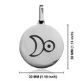 thumbnail image 2 of Stainless Steel Platinum Alchemy Symbol Round Medallion Keychain Circle Ring, 2 of 2