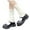 White, variant on HNMKIU Japanese Gothic Knit Leg Warmers Winter Knee High Socks and Ankle Gaiters Black,One Size