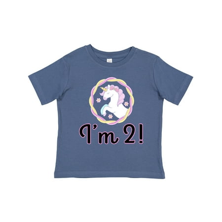 

Inktastic 2nd Birthday Unicorn Party Girls Gift Toddler Toddler Girl T-Shirt