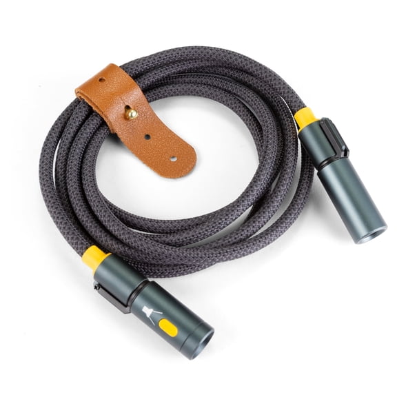 NTW 5 Ft 240W Dual USB-C Charging Cable, 4-in-1 LED Flashlight & Fire Igniter, Fast Charging for MacBook, iPhone, Android, Data Transfer, Heavy-Duty Braided Cable for Emergency, Camping/Outdoors