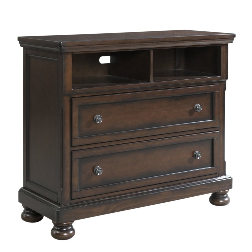 Picket House Furnishings Kingsley Media ChestFinishWalnut,Material