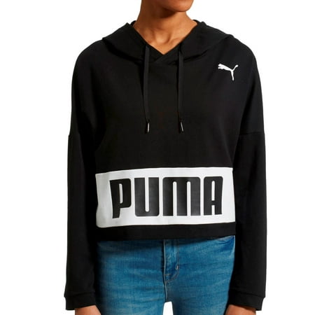 Puma Women's Training Urban Sports Hoodie Black/White 850024-01