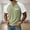 #346-Green, variant on Men's Color Block Waffle Knit Short Sleeve T-Shirt with Raglan Sleeves, Button Placket, and Casual Comfortable Fit Gift