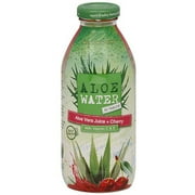 Aloe Water Aloe Vera Juice + Cherry Detox Drink, 16 oz (Pack of 6)