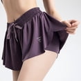 thumbnail image 1 of luogongzi 2 en 1 Pantalones cortos fluidos para correr para mujeres Gimnasio Yoga Atlético Mujeres Entrenamiento Biker Spandex Lounge Sudor Falda Verano Zhivalor FSHY018-3, 1 of 5