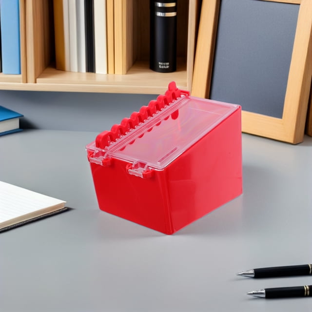 EXHUMKY Caja Portallaves De Seguridad Roja Con 8 Posiciones De Para Uso Diario Y Montaje En Pared