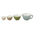 thumbnail image 4 of Creative Co-Op Stoneware Batter Bowl Measuring Cups, Set of 4 Sizes, Multicolor, 4 of 4