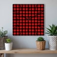 thumbnail image 6 of Black Red Plaid Wooden Wall Clock Silent Non Ticking, Vintage Rustic Buffalo Checked Gingham Square Wall Clocks Battery Operated, Decor Clock for Home Office, Living Room, Kitchen, 12 Inch, 6 of 9
