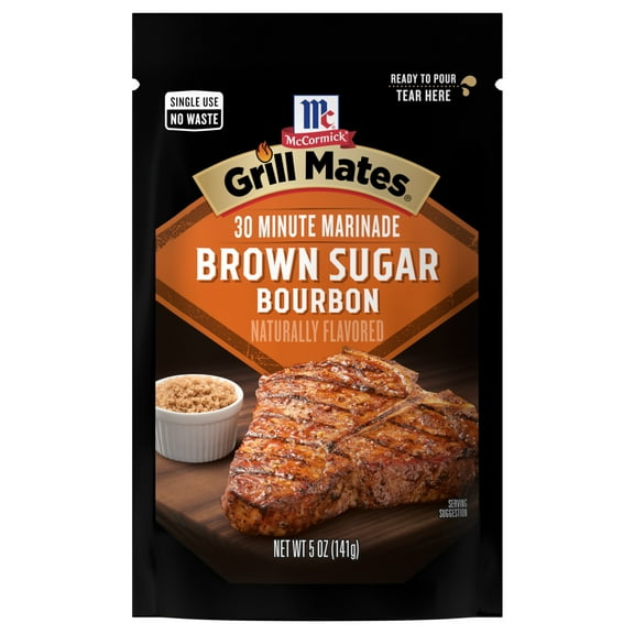 Grill Mates Marinade, Brown Sugar Bourbon, 5.0 oz Pouch