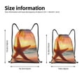 thumbnail image 4 of Bingfone Starfish Sunset Sea Beach Drawstrings Backpacks Bags For Men Women Gym Drawstrings Bag, 4 of 9