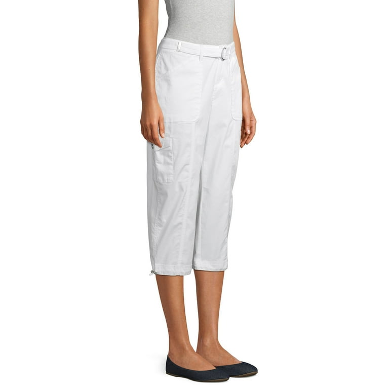 Time and Tru Belted Cargo Capri Pants