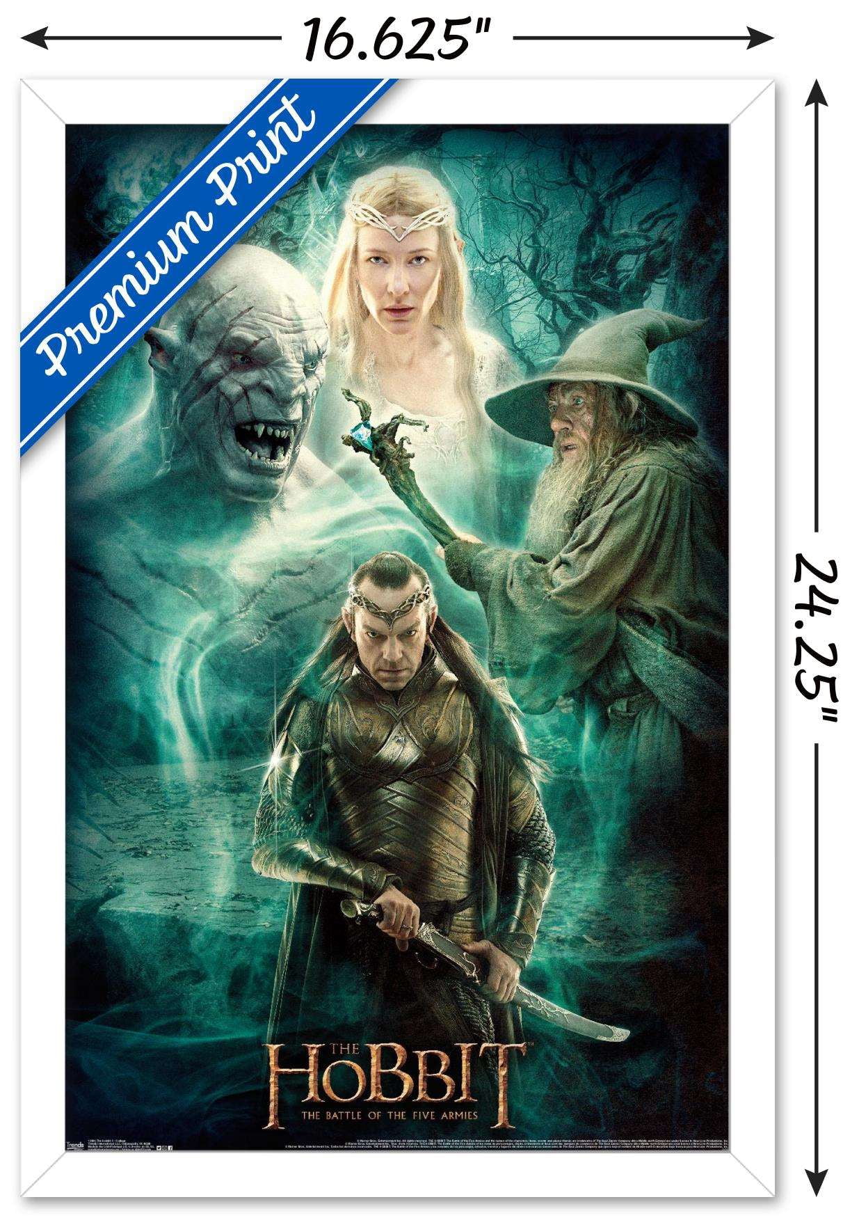 The Hobbit: The Battle Of The Five Armies - Collage Wall Poster, 14.725" x 22.375", Framed