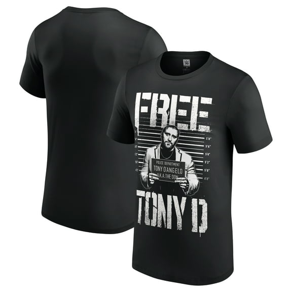 Men's Black Tony D'Angelo Free Tony D T-Shirt