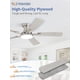 thumbnail image 5 of Ventilador de Techo ZMISHIBO de 42" Empotrado con LED Regulable, 5 of 9