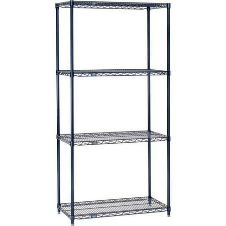 

Nexel 5 Tier Wire Shelving Starter Unit 72 W x 24 D x 86 H