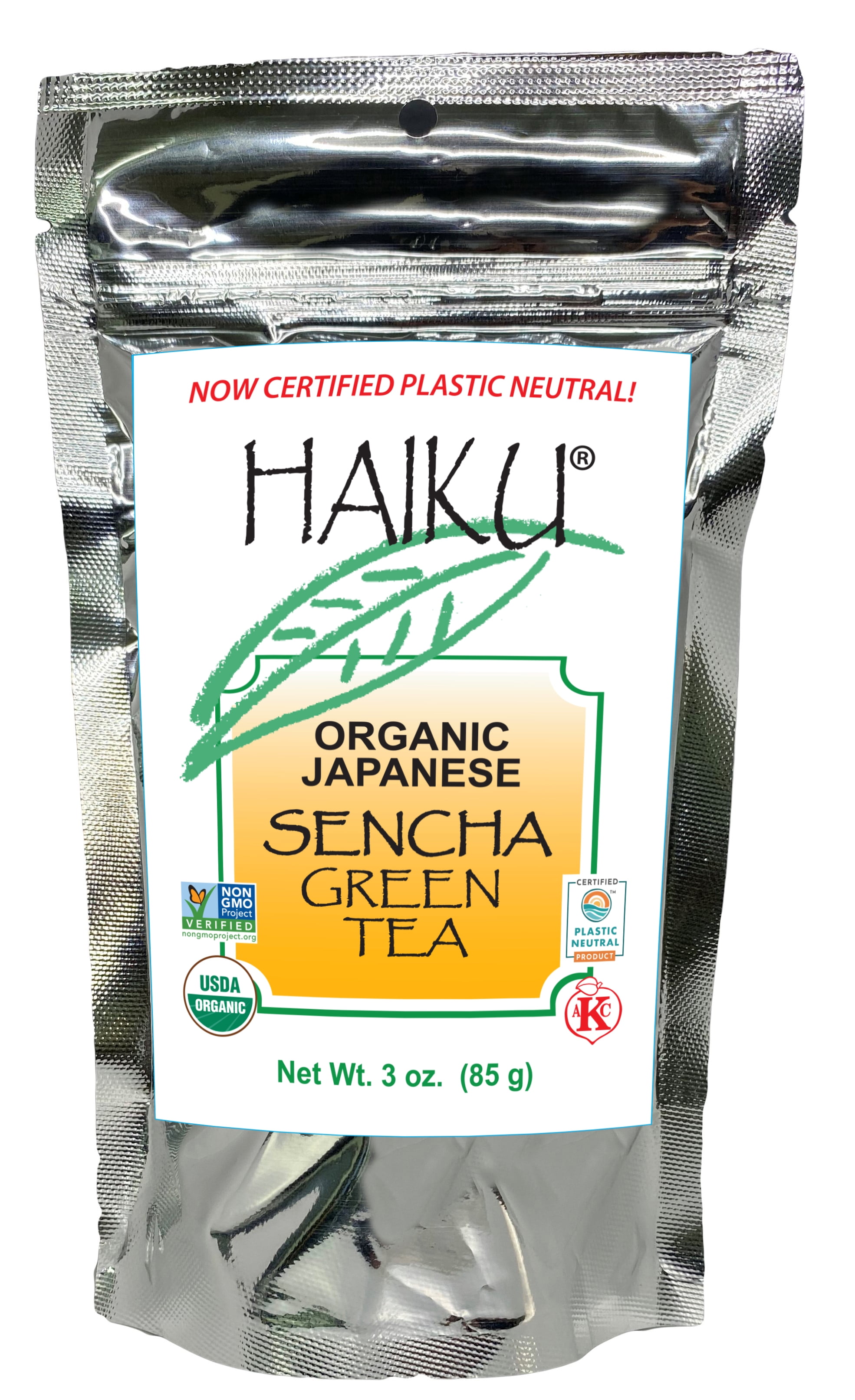 Haiku Organic Japanese Sencha Green Tea - Loose 3 oz Foil Bag