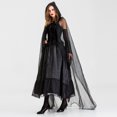 thumbnail image 4 of Womens Zombie Costumes Ghost Witch Ghost Bride's Maxi Dress Suit Halloween Nightclub Costume, 4 of 5