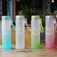 thumbnail image 5 of Reusable Glass Water Bottles with Lid Caps Leak Proof BPA Free Recyclable Gym, Lunch, School, Work Bottles 15 oz. Pack of 4 Different Colors., 5 of 9