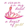 thumbnail image 2 of SD Graphics Studio 12x14 White Modern Wood Framed Museum Art Print Titled - Crown And Heart, 2 of 4