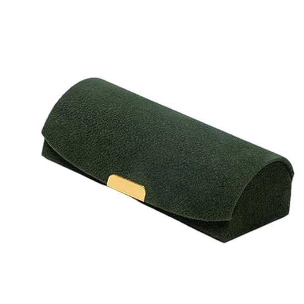 Joyero de viaje, estuche organizador para el hogar, ideal para mujeres, regalo, organizador de viaje a prueba de polvo, joyero para pendientes. Verde